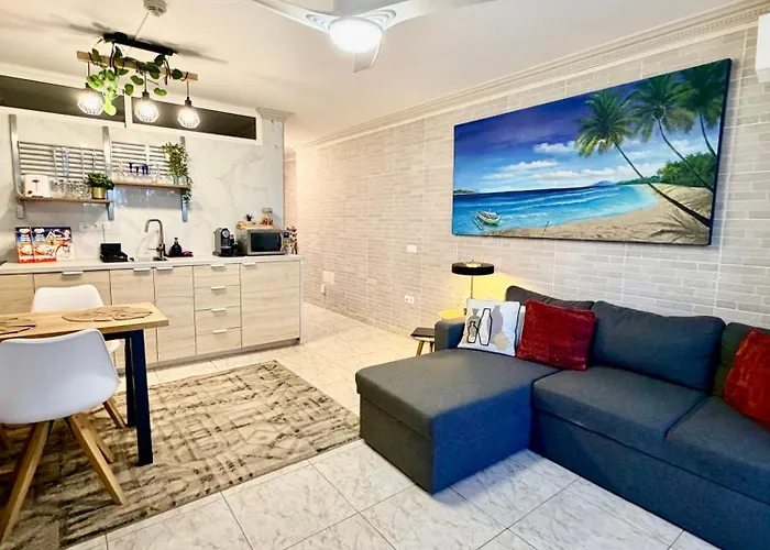 アパート Beachfront Private In Pueblo Torviscas Sunset Harbour *